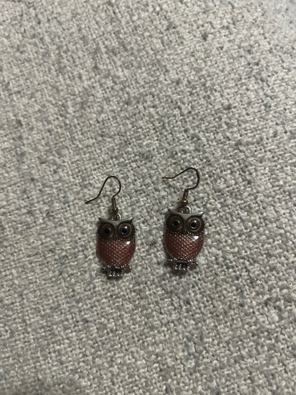 Vintage-Inspired Brown Owl Drop Earrings - Women's Jewelry